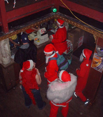 Santa takes over the Stone Temple