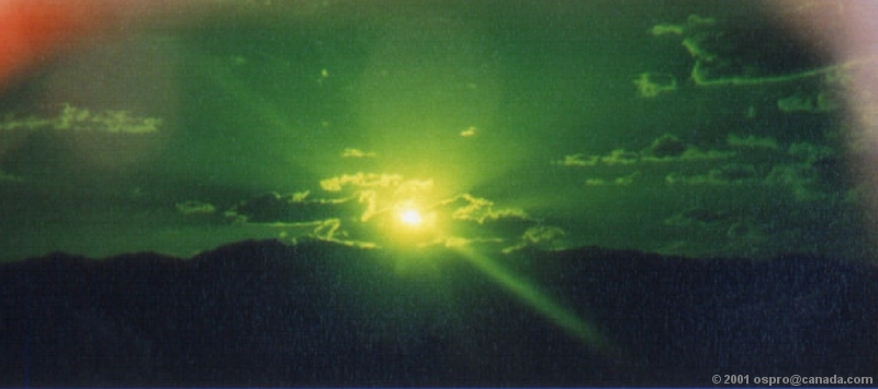 Picture taken thru lens of my welding goggles... COOL!