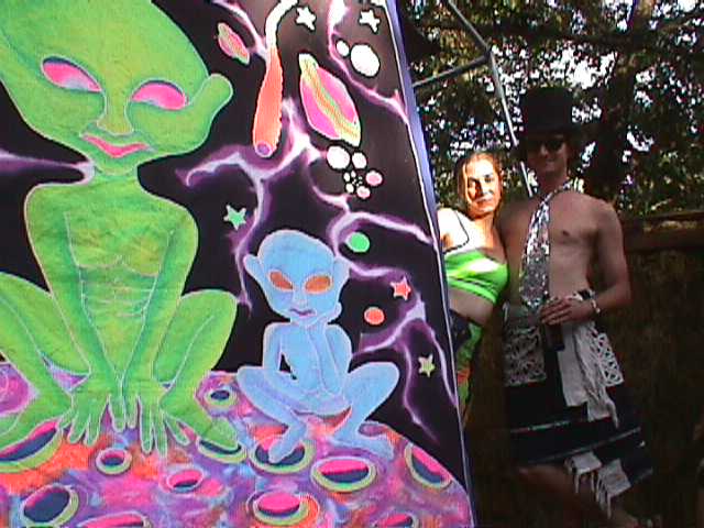 Betsy & Mike behind the stage
