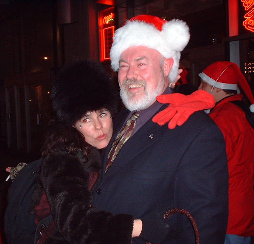 Santa meeting Santa