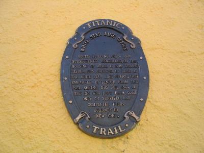 Titanic Trail plaque