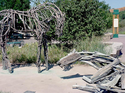 Horse sculpture at Kansas City Swope Park Zoo