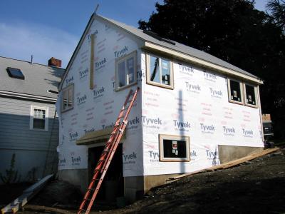 The roof is on, as well as the windows.