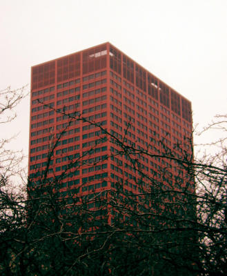 Big Red, Chicago skyline