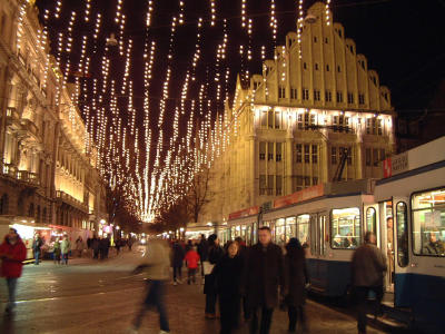 Christmas lights, Zurich