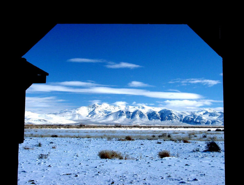 Mountains Through the Barn Door By SarahD