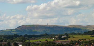 Peel tower and Harcles hill from Heywood