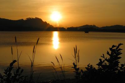 Sunset at Mengkuang dam
