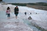 Enjoying warm water in Pamukkale