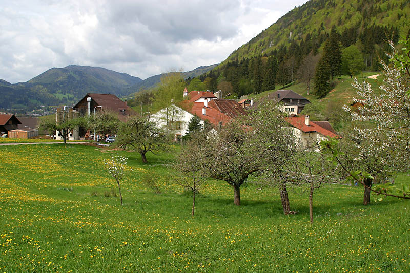 Kleines Dorf im Jura, nhe Delmont