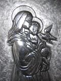 Virgin with child Jesusaluminum 30x40cm