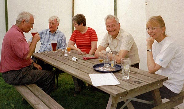 reserved tables in marquee - very civilised