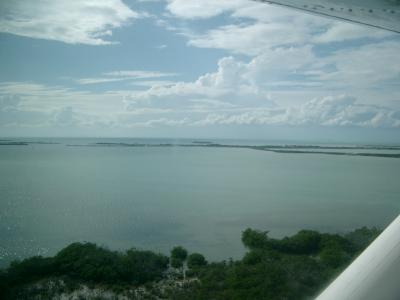 In the Grand Caravan flying back to Belize City. (Wish I had my skydiving rig!)