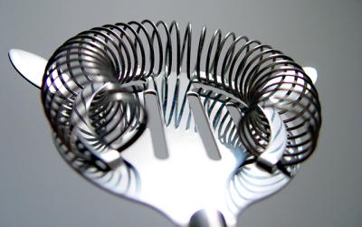 Today is my Birthday.... I am now 29 years old... (Oh my GOD, almost 30). I recived so many Awsome gifts today. This is a Cocktail strainer (Did I spell it right???) that is part of my soon to be home bar. My Wife Steffi bought me some really great cooking Knives that I tried to shoot.. didnt turn out so well. Enjoy all and Happy Shooting.