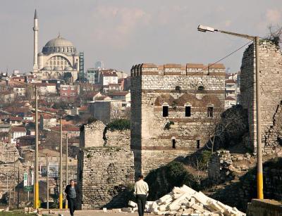 The Land Walls and Mihrimah Sultan Mosque