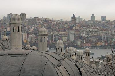 View towards Galata from Suleymaniye Mosque