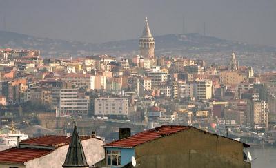 View of Galata from Selimiye Mosque