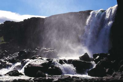 Waterfall at Almannagj