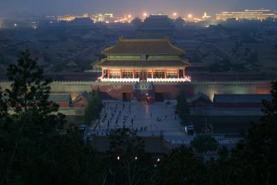 Forbidden City by night