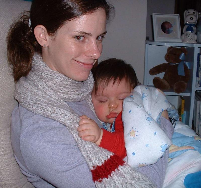 asleep with cozy April