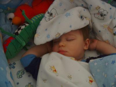 still sleeps like his daddy :)