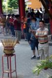 Burning insence, Wong Tai Sin Temple