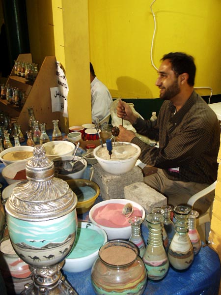 Sand artist from Jordan