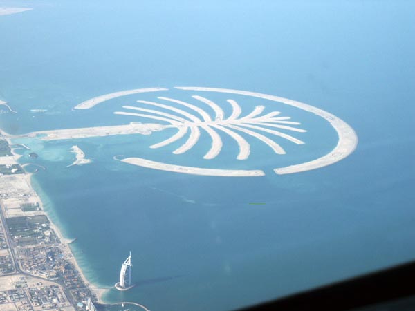 Palm Jumeirah and the Burj al Arab, Dubai