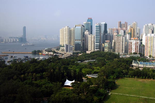 View of Victoria Park from the Park Lane Hotel