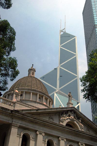 Legislative Council of Hong Kong, Statue Square and the Bank of China Tower