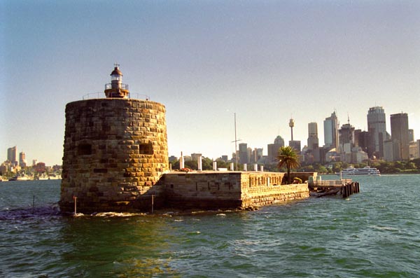 Fort Denison, 1857, Sydney Harbour from the Manly Ferry