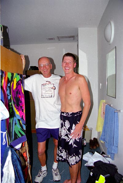 Dad and Graham at the Sydney Hostel