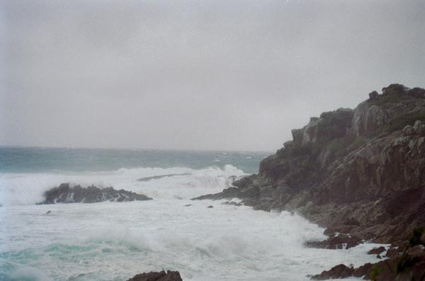Stormy day on the coast around Tathra, near Bega, NSW