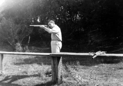 Bob at Shooting Range - 1946