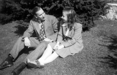 Roger and Peg Grupp in March of 1946