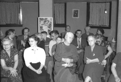 Gathering at First Presbyterian Church in Hopkinton, Iowa