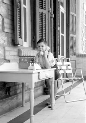 Paul on Veranda of Heliopolis Home