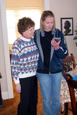 Grandma and Mack with New Camera