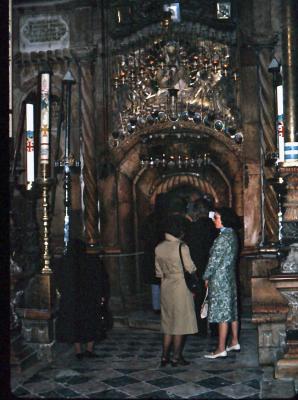 In the Church of the Holy Sepulchre in Jerusalem