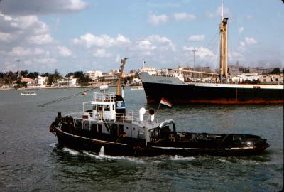 Harbor of Port Said at Northern End of the Suez Canal