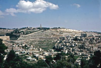 Mount of Olives from Mount Zion