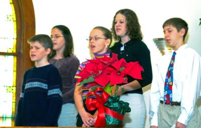 Children Singing at St. John's 2-22-2004
