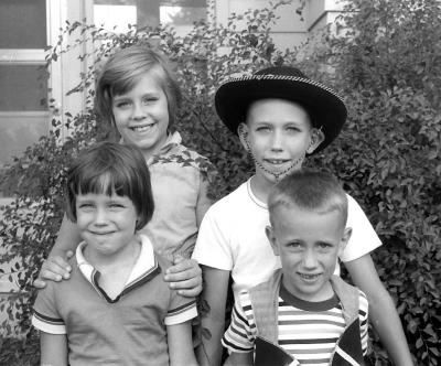 Four Children of Roger and Peg: Margy, Bill, Becky, Eric