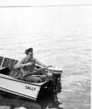 Bob in Dads Boat on Clear Lake