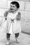 Elizabeth on Veranda of Beit el Benin Boys Home, Ramallah