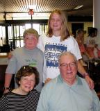 Sue, Bob, Mick & Mack at Sioux City Airport on Departure for China - 8-03