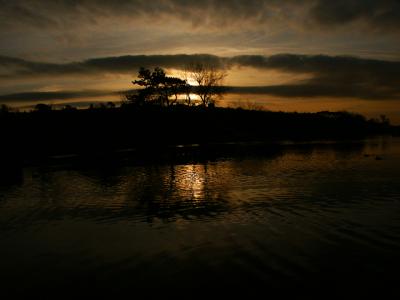 Portishead lake sunset
