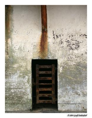 abstract iron window