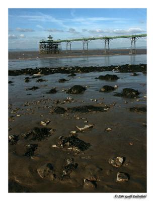 Clevedon Pier from beach level