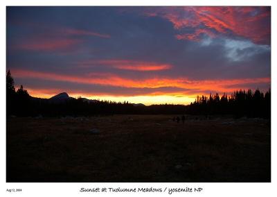Sunset from Tuolumne Meadows